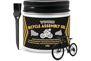 WINUSD Fiber Grip Bicycle Assembly Gel 3.53oz, Bicycle Assembly Grease Anti-Slip Paste for Seatpost, Handlebar, Stem, Bike Grease for Road MTB Gravel E-Bikes, Gift for Cyclists