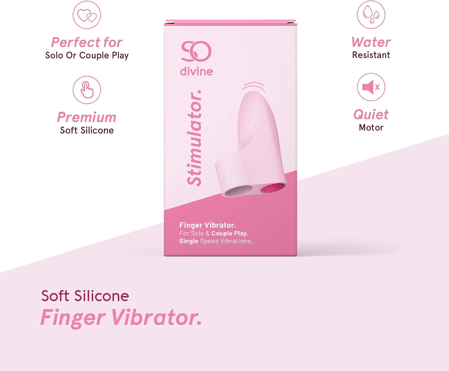 So Divine Finger Vibrator with Removable Bullet Vibrator#SelfLove - Image 4