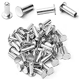Yinpecly 50PCS Round Flat Head Rivet 6x18mm/0.24x