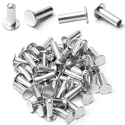 Yinpecly 50PCS Round Flat Head Rivet 6x18mm/0.24x
