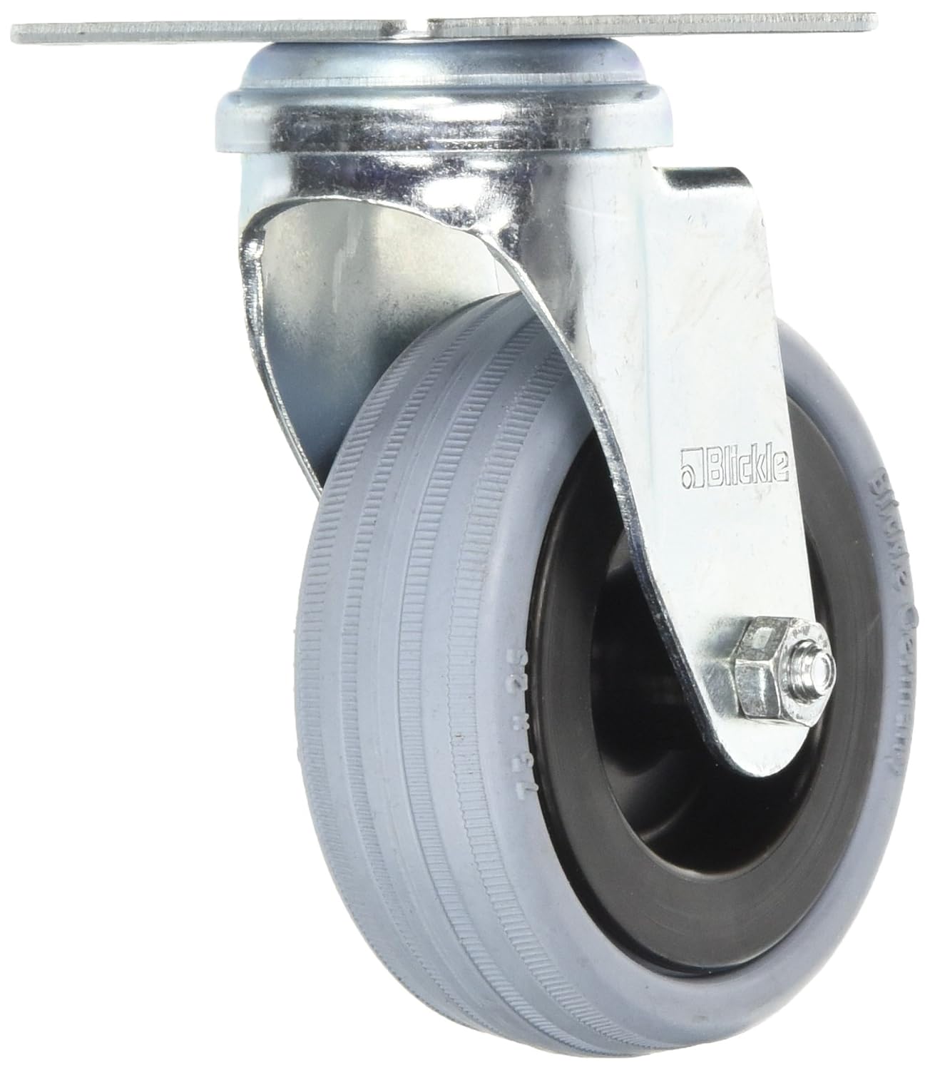 Blickle 11.8970 Swivel Castor - Grey, 75 mm Dia x 100 mm H