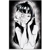 Fuwo Junji Ito Japan Horror Manga Tomie Poster Poster Canvas 90s Wall Art Room Aesthetic Posters 12x18inch(30x45cm)