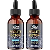 Rhytherolixian Zeolite Detox | Heavy Metal Detox &amp; Shilajit Mineral | Fulvic Humic Acid | Grape Flavor | Vegan Liquid Drops Supplement (2 fl oz) -2 Pack