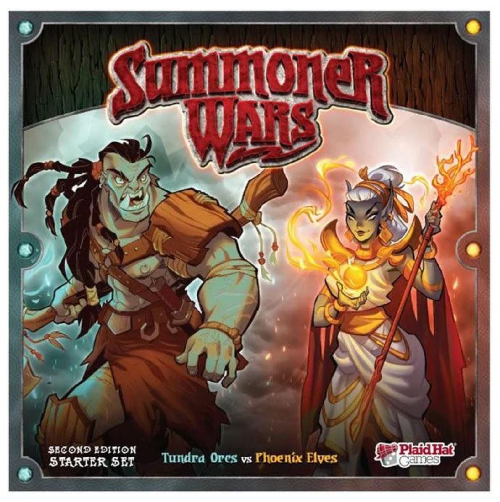 Plaid Hat Games | Summoner Wars Starter Set Card Game in English for Age 9+ | Strategic and Competitive Game for 2 players | Fantasy Card Game with Custom Dice, Battle Mat, and Rulebook