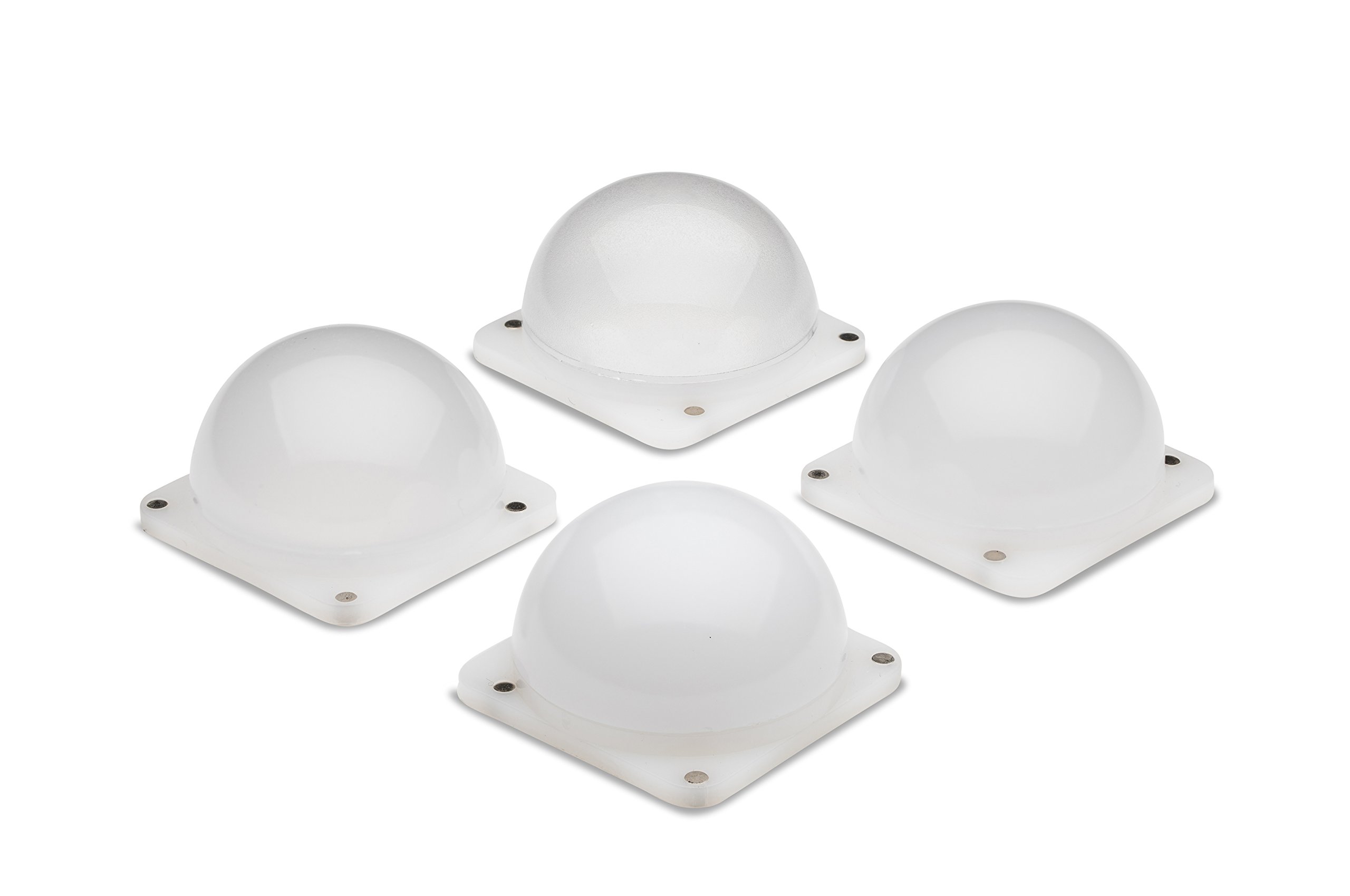 Lume Cube - Diffusion Bulb Pack (4 pcs) - Suitable for the Lume Cube - Diffuses and softens - Magnetic attachment - for portrait photography or interviews