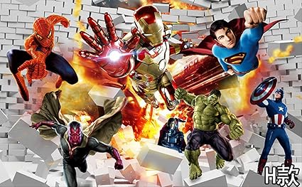 3d Captain America Avengers Ragazzi Camera Da Letto Foto Sfondi Marvel Comics Kids Camera Interior Design Camera Decorazione Height300cm Width210cm Un Amazon It Fai Da Te