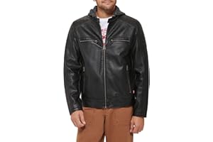 Levi's Men Faux Leather Racer Jacket