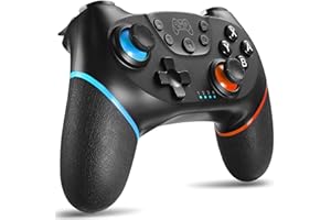 QIAOTING Switch Controller, Wireless Pro Controller for Switch/Switch Lite/Switch OLED, Switch Remote Gamepad with Joystick, Adjustable Turbo Vibration, Ergonomic Non-Slip