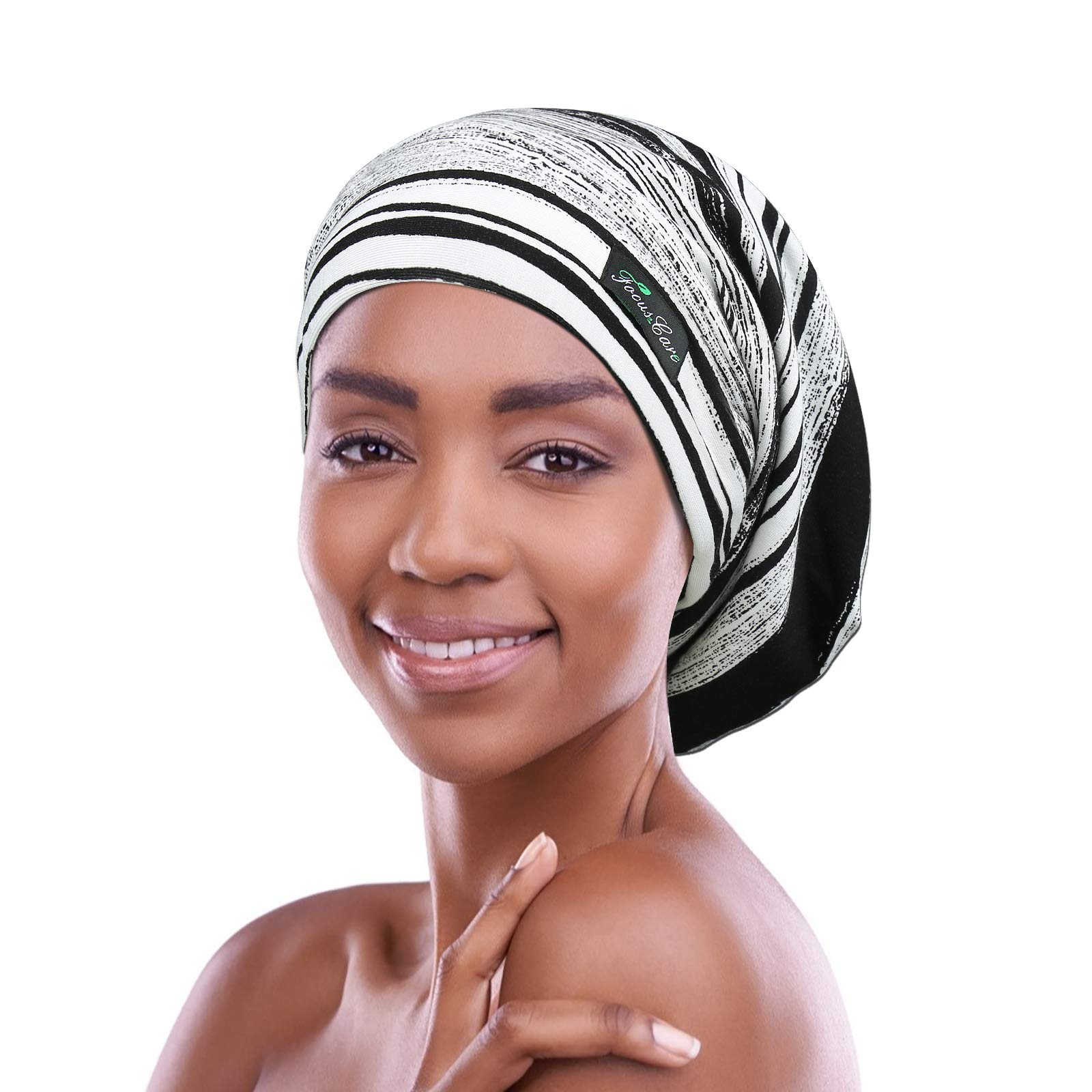 FocusCare Hair Cap,Extra Large Adjustable Black Women Frizzy Hair — image 1