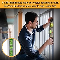 PREXISO 2-in-1 Laser Level 12 in Spirit Level with