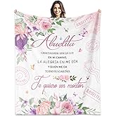 Paoeyty Abuela Gifts in Spanish, Abuelita Blanket 60"X50", Regalos para Abuela en Español, Grandma Gifts in Spanish, Great Grandma Birthday Gift