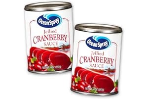 LZBBD Ocean Spray Cranberry Sauce Value Pack -- 2 Cans (28 Oz Total, Jellied Cranberry Sauce)