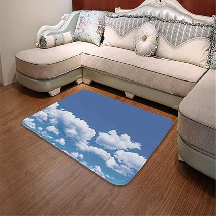 Amazon Com Yoliyana Non Slip Mat Sky Decor For Bathroom