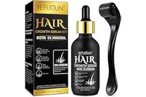 FLASTURE 5% Minoxidil Hair Growth Oil for Men and Women - Regrowth Serum, Extra Strength Spray for Hair Loss, Thicker Healthier Hair, Beard Growth Kit, Topical Treatment, 2.02 oz