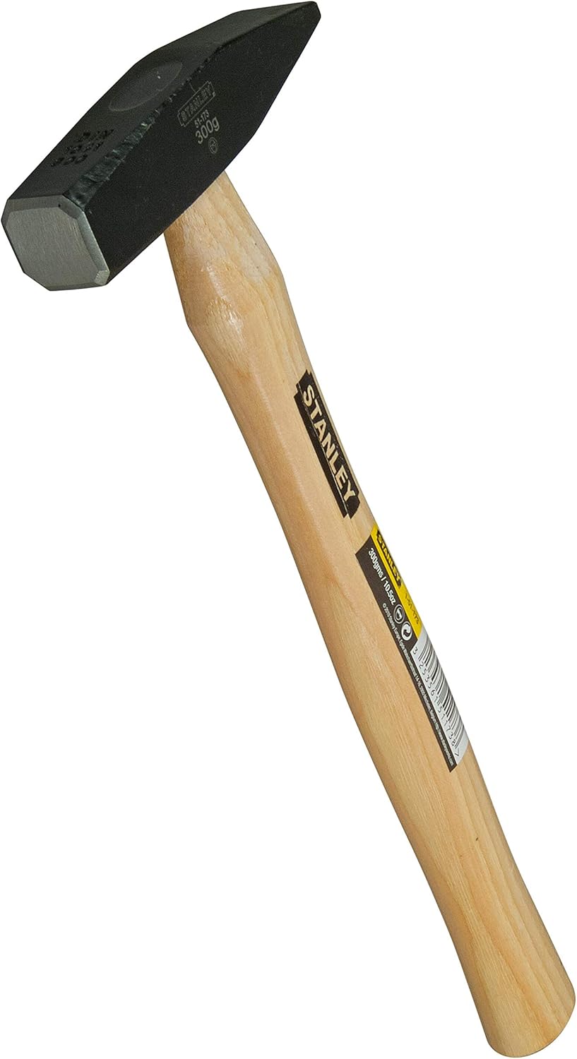 Stanley 151173 Brick Hammer with Wooden Handle, Black/Brown, 300 g