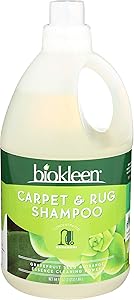 Biokleen Concentrated Carpet & Rug Shampoo, Destroys Stains & Odors Safely, Great on High Traffic Areas, Pet Stains, & More, Eco-Friendly, Non-Toxic, Plant-Based, 64 Ounces