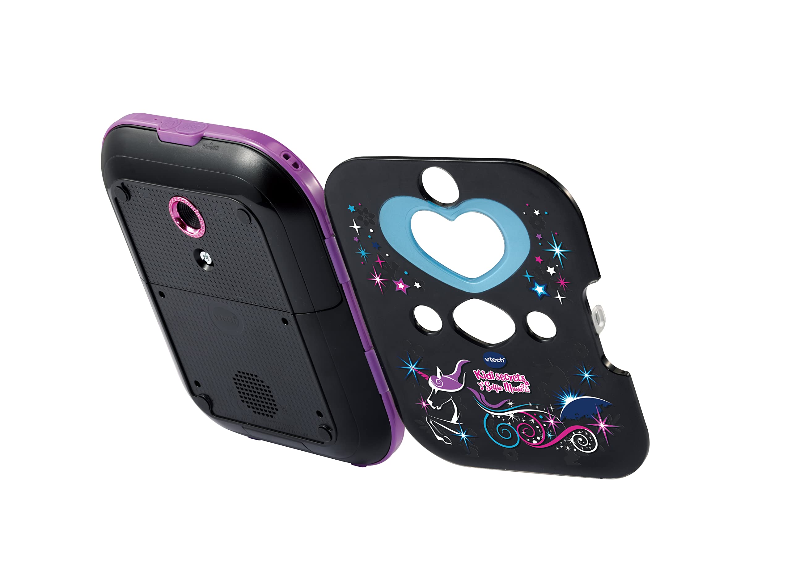 Vtech Kidisecrets Selfie Music 2.0 black – Kindertagebuch mit 2 Kameras, MP3-Player, Gesichtserkennung, Leuchteffekten und vielem mehr – Für Kinder von 6-12 Jahren 4