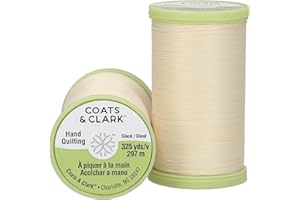 Coats Thread & Zippers and Dual Duty Plus Hand Quilting, 325-Yard, Cream