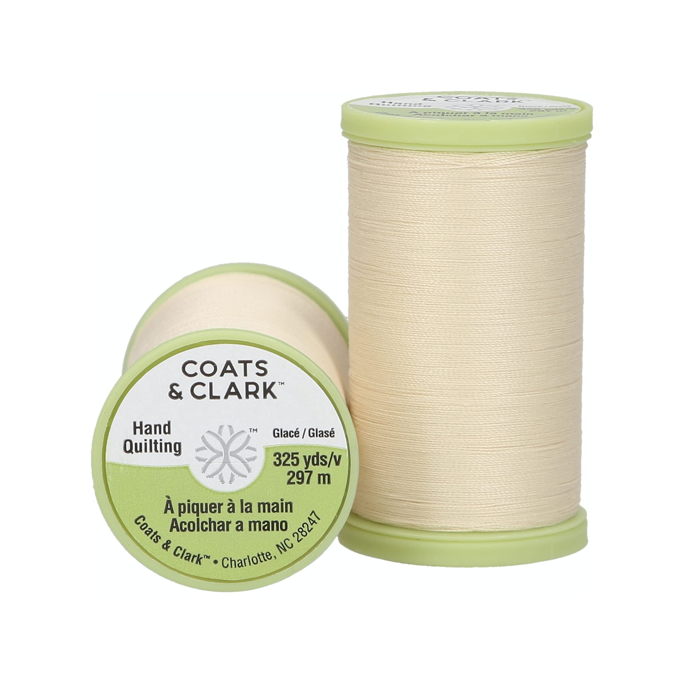 Coats Thread & Zippers Dual Duty Plus Hand Quilting Thread, 325-Yard, Cream