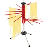 Fox Run Collapsible Pasta Drying Rack, 18.5", Red, Plastic with Rotating Arms