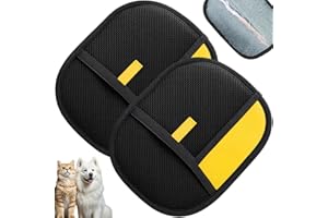 JJpopo Magic Brush Pet Hair, Pet Hair Remover Gloves for Cats & Dogs, Newly Upgraded Reusable Electrostatic Pet Hair Remover Glove, for Couch Furniture, Carpet, Curtain