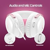 HyperX Cloud III Wired Gaming Headset Pink 53mm Drivers USB-C USB-A 3.5mm view 4