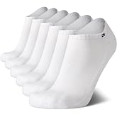 Tommy Hilfiger Mens 6 Pack Cushioned Performance No Show Low Cut Socks | Breathable Padded Footbed That Sits Below the Shoe Line, Silicone Heel Grip Keeps Them Put in Sneakers, Flats and Loafers