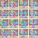 Vimlits Unicorn LED Light Up Letters 18 Color RGB Remote Wall Table Decor A view 6