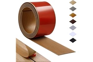 Bnell Floor Transition Strip Self Adhesive Vinyl Laminate Floor Cover Strip 3" Flat Divider for Joining Gaps and Doorway Transitions (3.3Ft, 7.6cm, Yellow Oak)