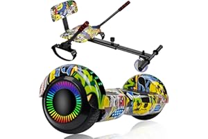UNI-SUN Scooter Seat Attachment, Scooter with Go Kart for Kids Boys Girls Adults, with Corlorful LED Lights, Bluetooth