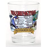 World By Shotglass Washington State Elements Map Shot Glass