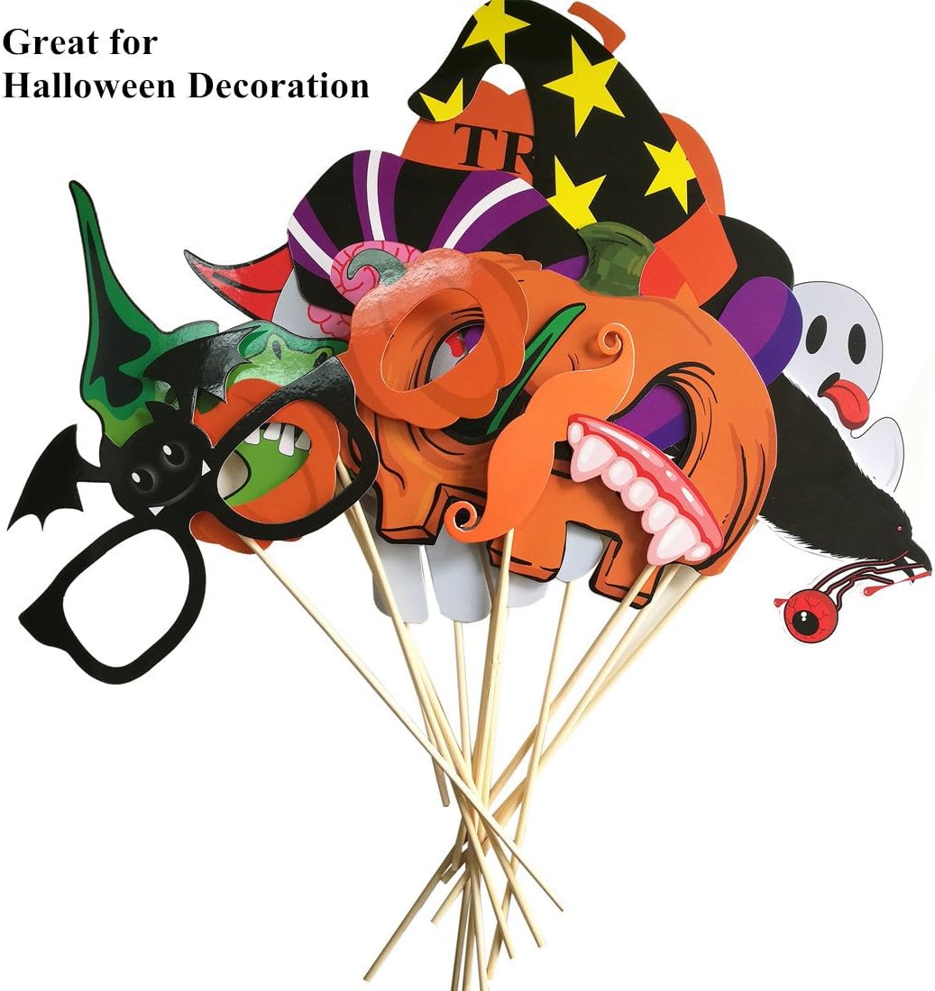 Halloween Photo Booth Props 27 Pcs for Halloween Decorations: Health & Personal Care