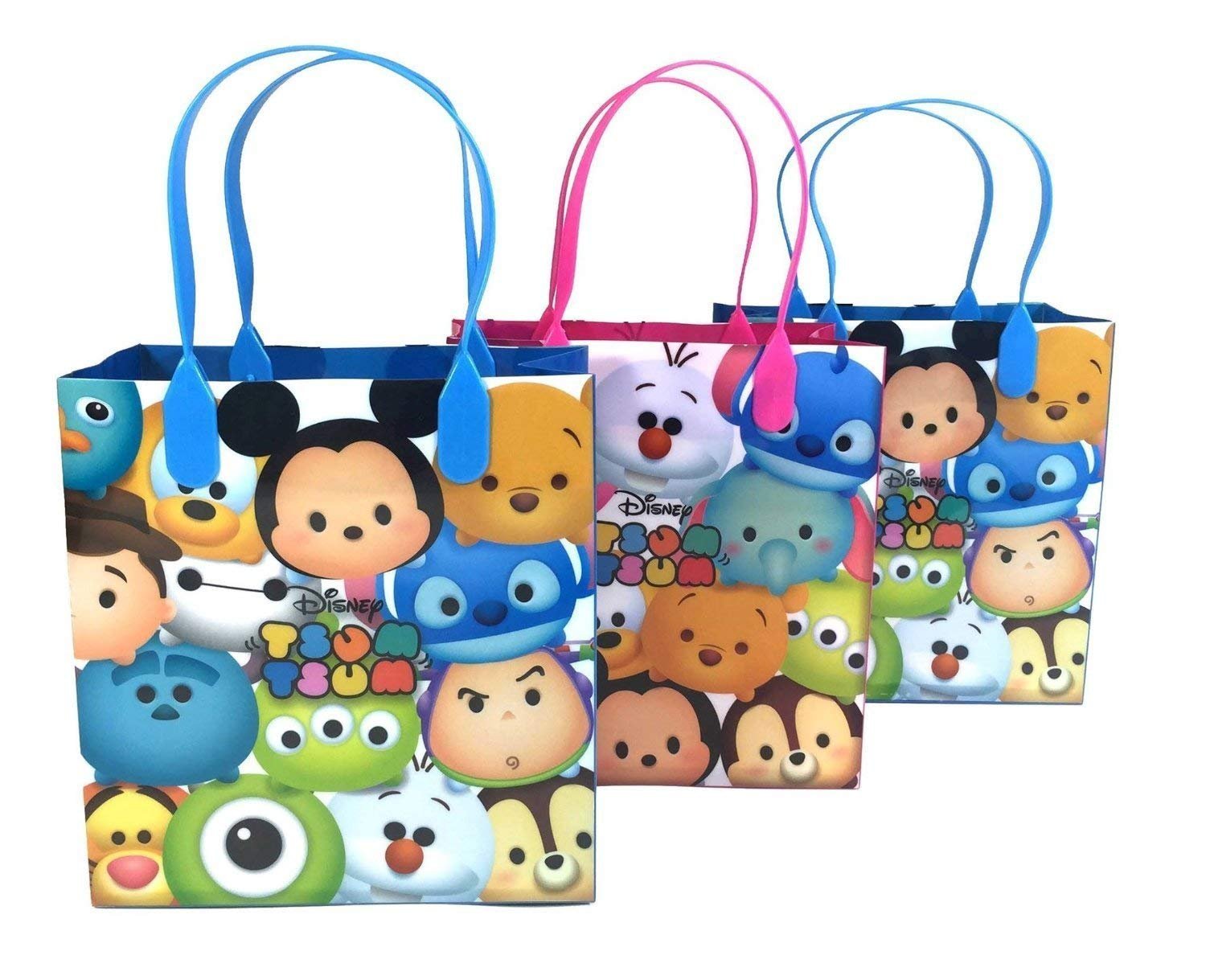 Disney Tsum Tsum Small Reusable Party Favors Goodie Gift Bags ( 12 Bags