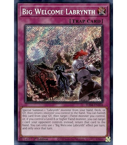 Amazon.com: Big Welcome Labrynth - MP24-EN074 - Prismatic Secret Rare - 1st  Edition : Toys & Games
