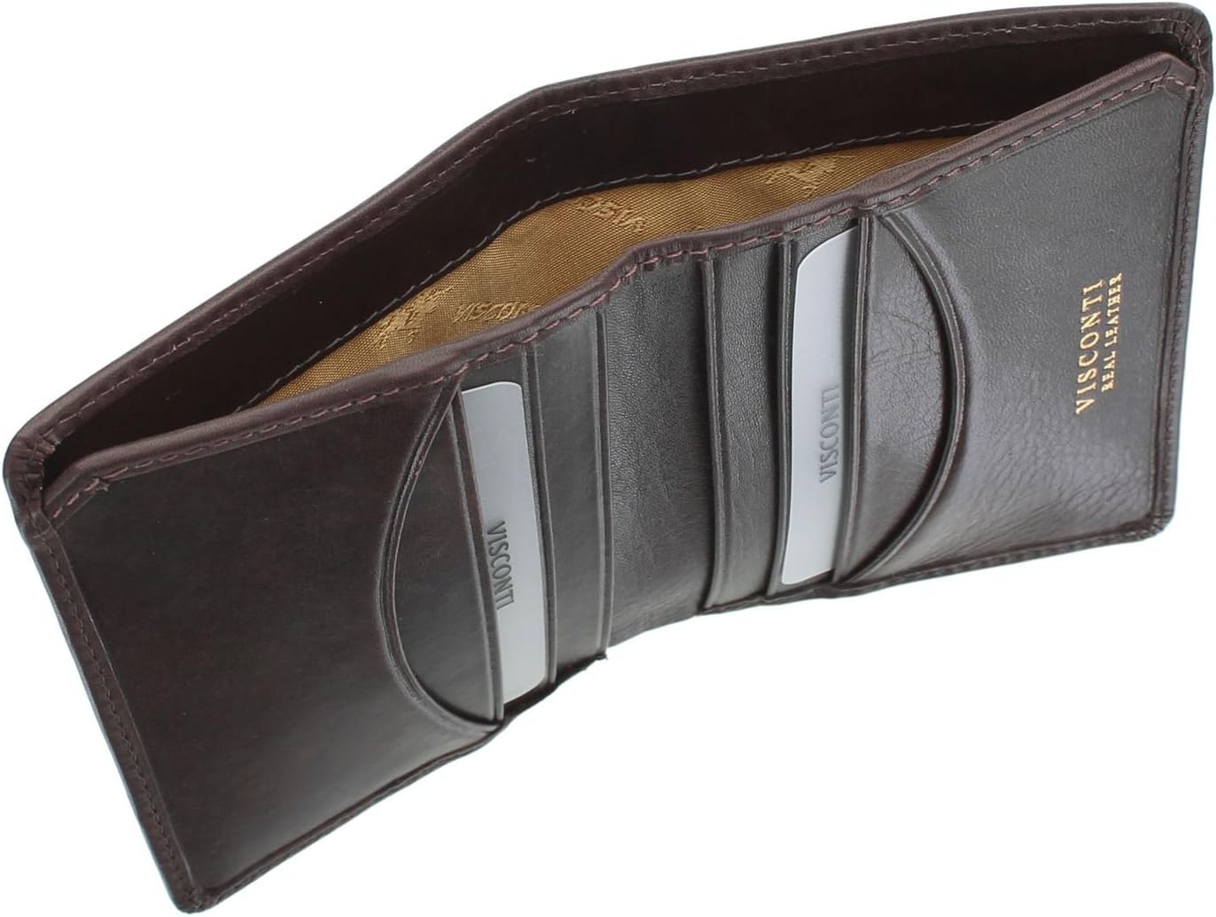 VISCONTI Tuscany Collection Xavi Leather Wallet with RFID Protection TSC39 Brown - Image 4
