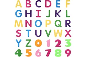 BXI 36 Pcs Alphabets Numbers & Letters Felt Board Story Pieces Set for Toddlers, Preschool & Kindergarten, Precut Felt Figures for Preschool Crafts Activity Early Learning Storytelling