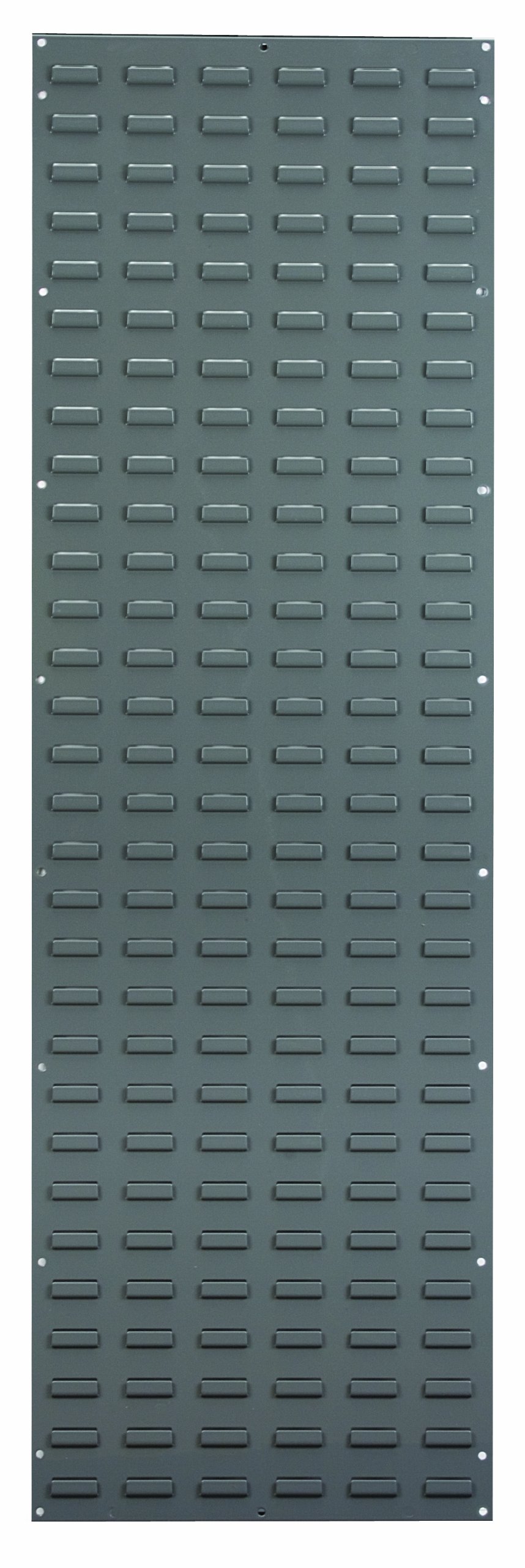 Akro-Mils 30118 Heavy Duty Wall Mount Garage Storage Steel Louvered Panel | Wall Storage Bin Hanging Organizer System for AkroBins, 18-Inch W x 61-Inch H, Grey, Single