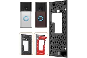 VOMA No-Drill Adhesive Video Doorbell Mount Compatible with Ring Battery Doorbell (2024 Release), Ring Doorbell Mounting Holder Bracket for Apartments Office Houses (1 Pack)