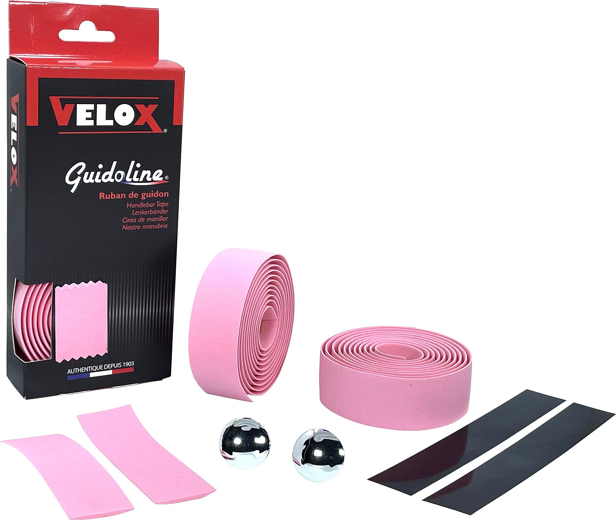 Velox Guidoline Maxi Cork Handlebar Tape, Pink
