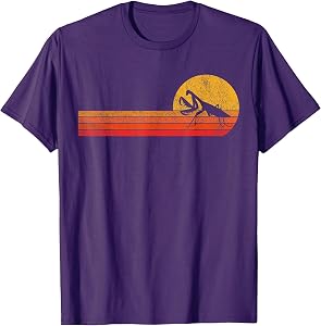 Retro Praying Mantis Lover Funny Mantis Vintage T-Shirt