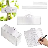 TCYPUHL Metal Plant Labels, Aluminum Plant Tags, Tree Markers for Outdoor Garden, Waterproof (3-1/2", 100 Pcs, Two Wire Sizes)