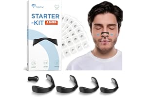 Magnetic Nasal Strips Starter Kit: Comfortable Nasal Breathing Support for Sleep, Helps Reduce Snoring Noise, Includes 60 Tab