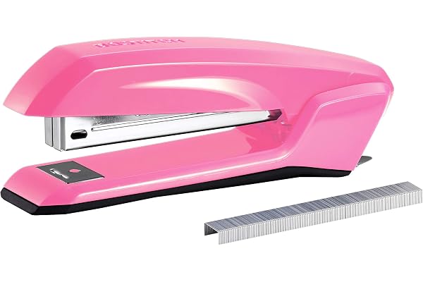 Bostitch Office B210R-PINK Bostitch Ascend 3 in 1 Stapler with Integrated Remover & Staple Storage, Pink (B210-PINK)