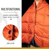 OneTigris Down Camping Blanket Cold Weather Packable Lightweight Quilt view 4