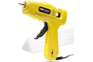 Colaer Hot Glue Gun High Temp-Full Size (Not Mini) 60/100W Dual Power Heavy Duty Melt Glue Gun Kit with 12 Pcs Premium Glue Sticks(0.43"x8") for Arts & Crafts Use,Christmas Decoration/Gifts