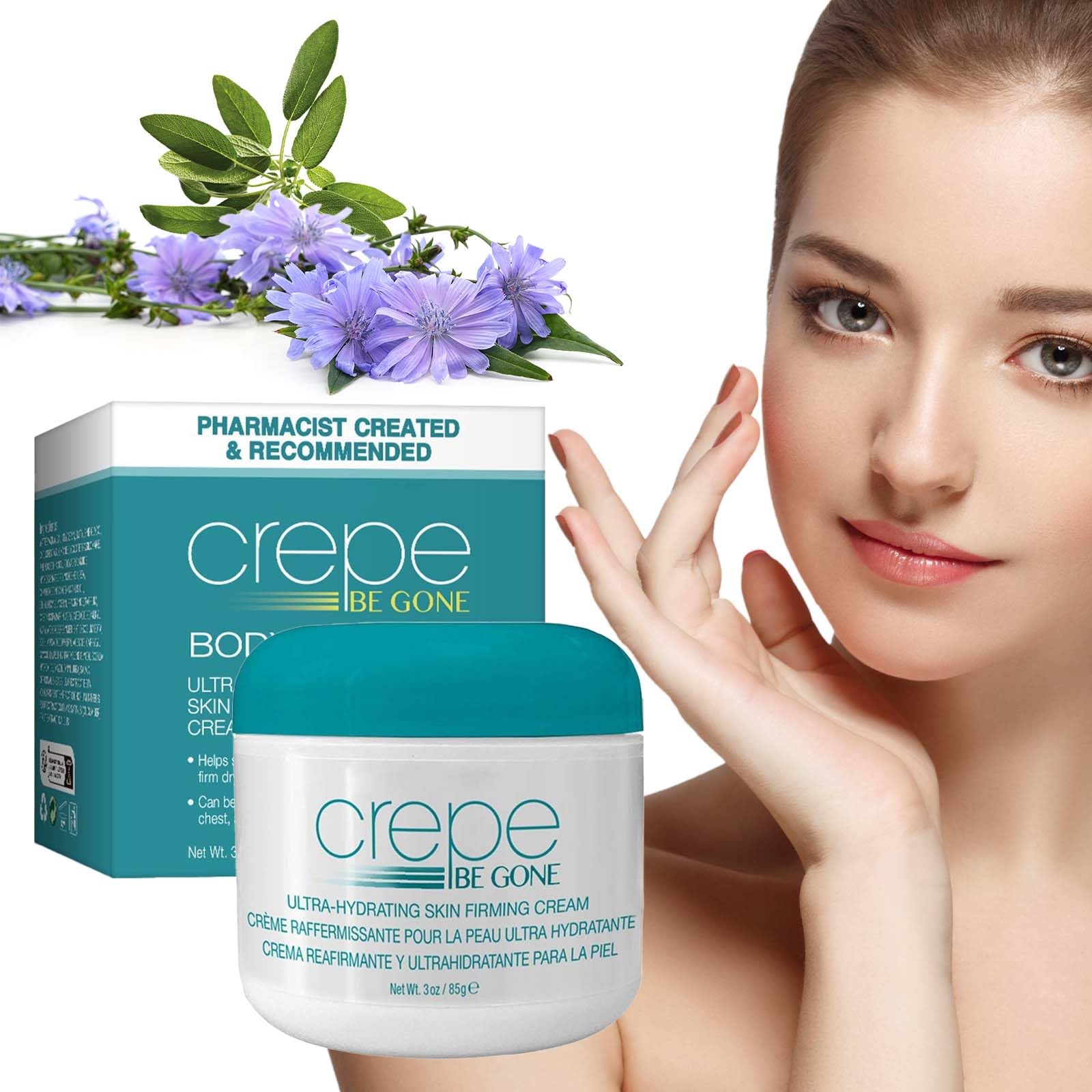 Body Souffle 85g Firming Neck Cream Ultra Hydrating Crepe Skin Firming Cream Body Souffle for Women Deeply Moisturizing Suitable for Neck, Chest, Arms and Legs