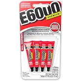 Eclectic E6000 Premium Clear Adhesive Mini Pack 4/Pkg-.18oz Each
