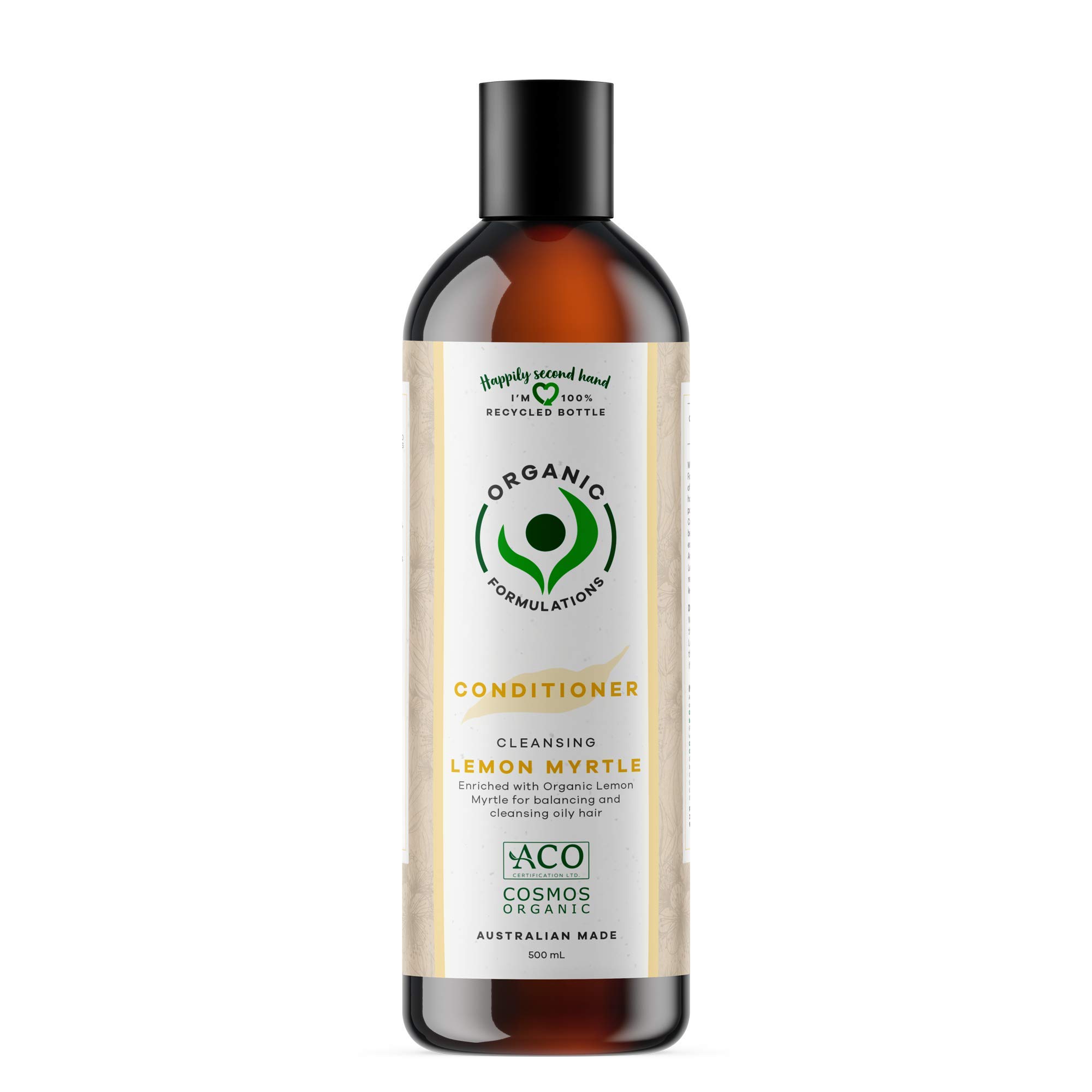 Organic Formulations Lemon Myrtle Conditioner 500mL | Oily Hair
