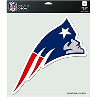 Adesivo Oval Co Logotipo Do Tie NFL New England Patriots Preto E - Foto 12