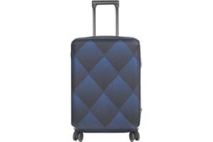 HYPER VENTURE Washable Luggage Cover - Fashion Suitcase Protector Fits 27-30 Inch Luggage (Blue Cube, L)